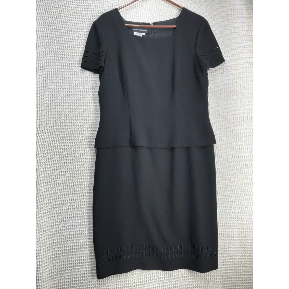 [Career] Womens Donna Morgan Sheath Dress 14 Black